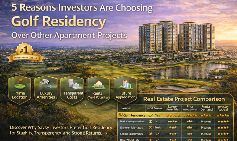 🏆 5 Reasons Investors Are Choosing Golf Residency Over Other Apartment Projects