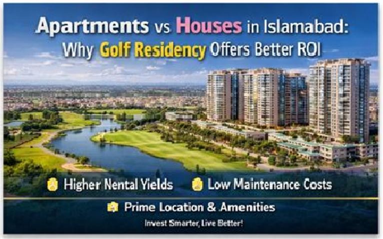 Apartments vs Houses in Islamabad: Why Golf Residency Offers Better ROI