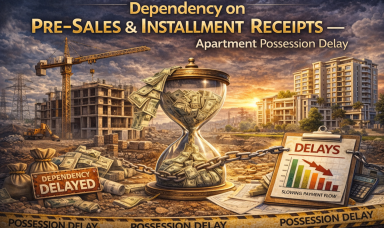 Dependency on Pre-Sales & Installment Receipts — Apartment Possession Delay