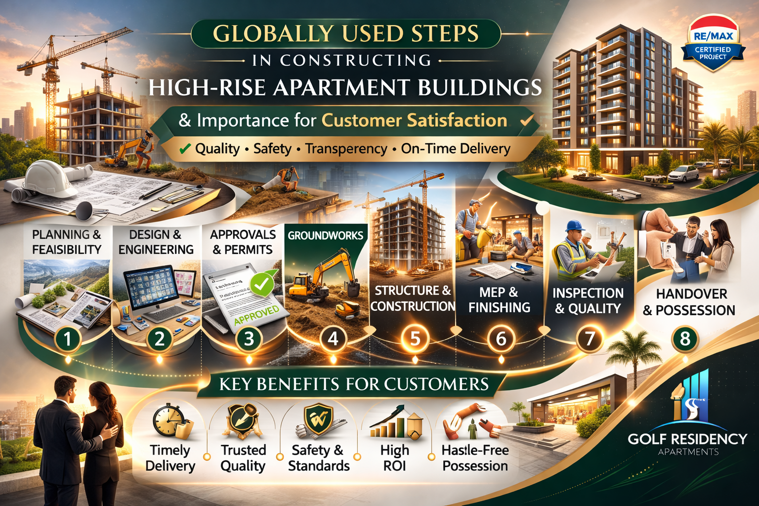 Globally Used Steps in Constructing High-Rise Apartment Buildings and Why They Matter for Customer Satisfaction