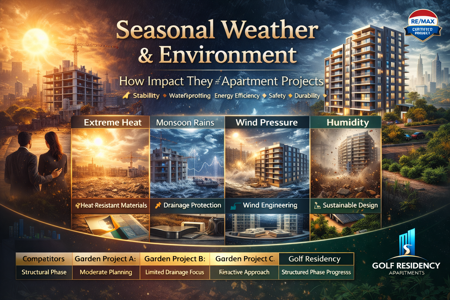 How Seasonal Weather and Environment Affect Apartment Project Delivery Globally