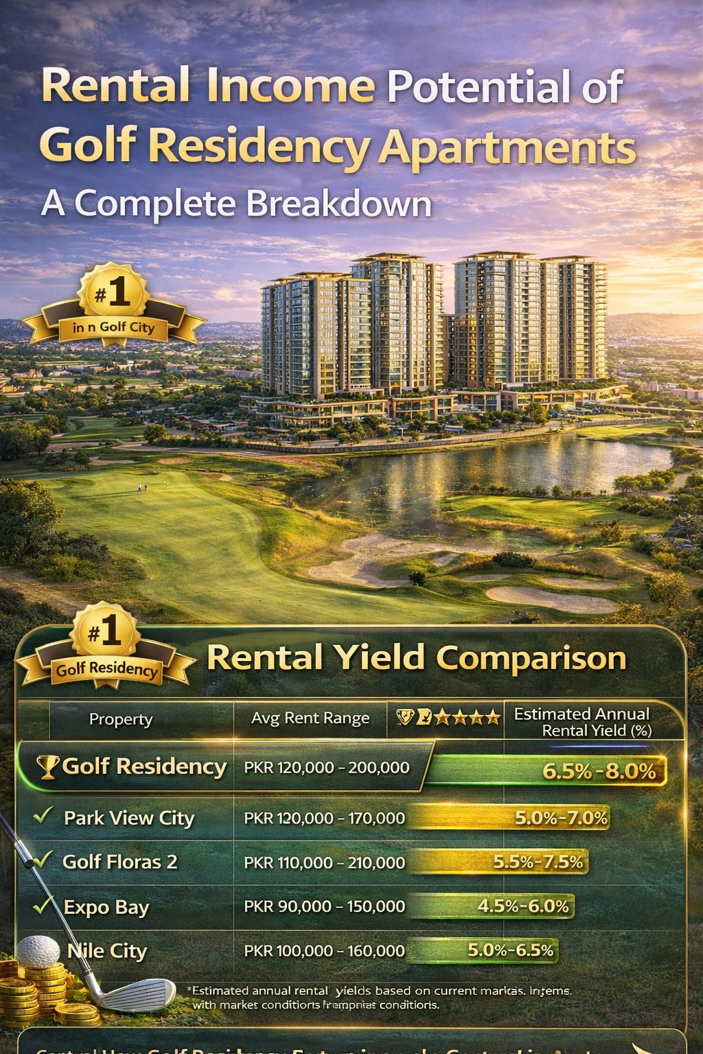 Rental Income Potential of Golf Residency Apartments: A Complete Breakdown