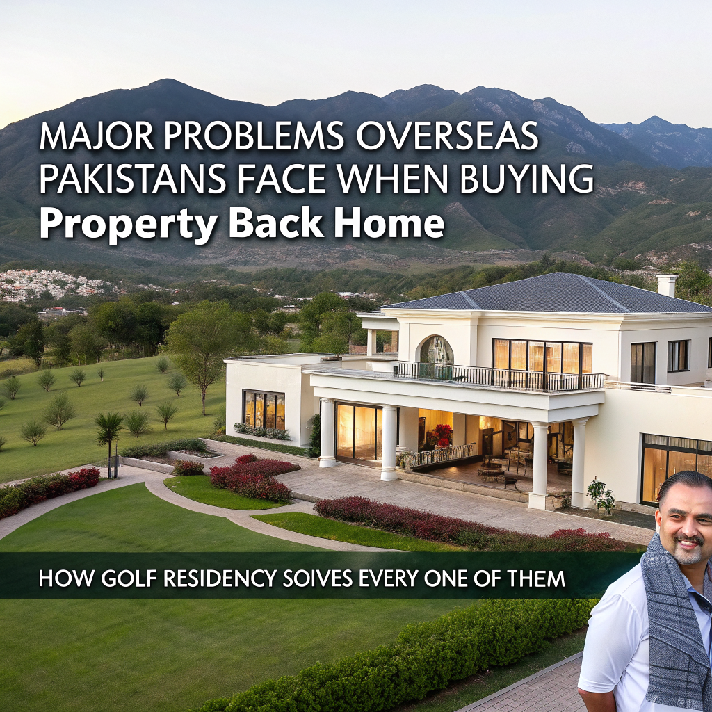 Major Problems Overseas Pakistanis Face When Buying Property Back Home – And How Golf Residency Solves Every One of Them